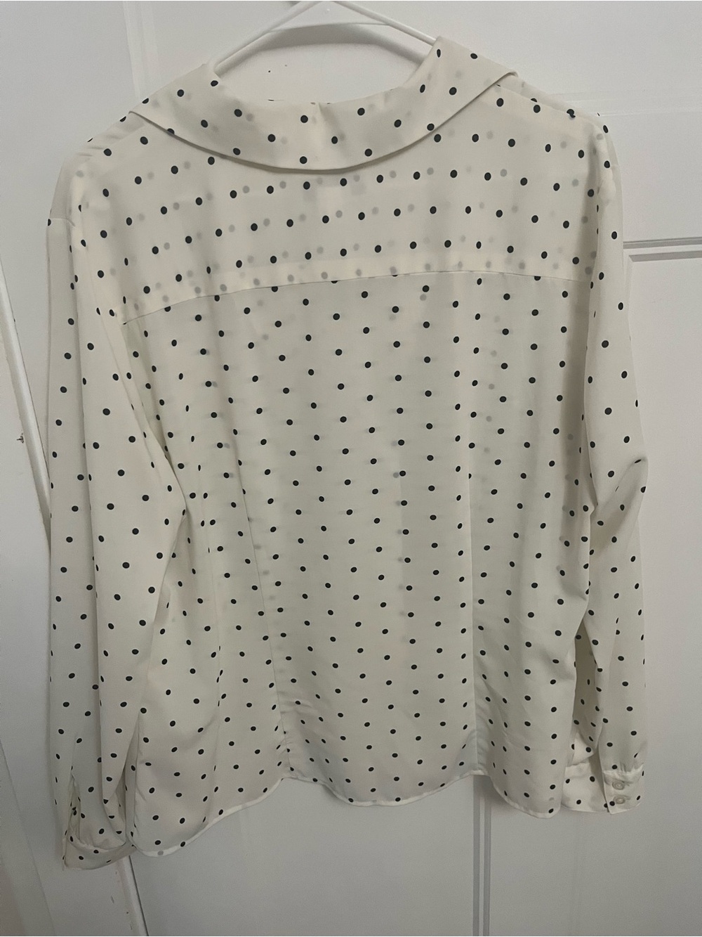 Rena Rowan cream and black polka dot blouse - Picture 3 of 3